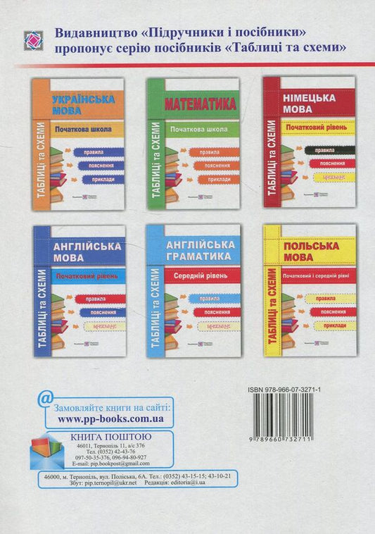 English. Tables And Schemes. Initial Level / Англійська мова. Таблиці та схеми. Початковий рівень Larisa Davydenko / Лариса Давиденко 9789660732711-2