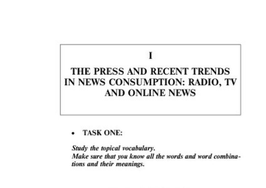 English. Thematic Section Of Mass Media Language / Англійська мова. Тематичний зріз мови мас-медіа O. Written / О. Письменна 9789661009249-5