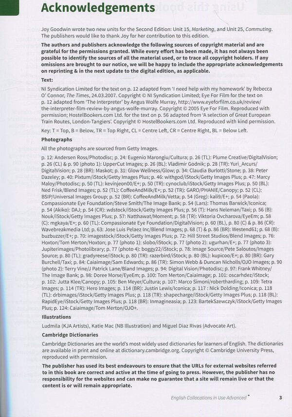 English Collocations In Use. Advanced Book With Answers Michael McCarthy, Felicity O'Dell / Майкл Маккарти, Фелисити О'Делл 9781316629956-5