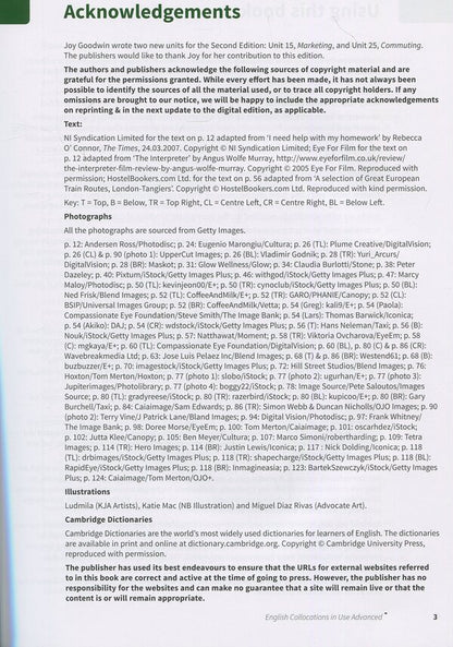 English Collocations In Use. Advanced Book With Answers Michael McCarthy, Felicity O'Dell / Майкл Маккарти, Фелисити О'Делл 9781316629956-5