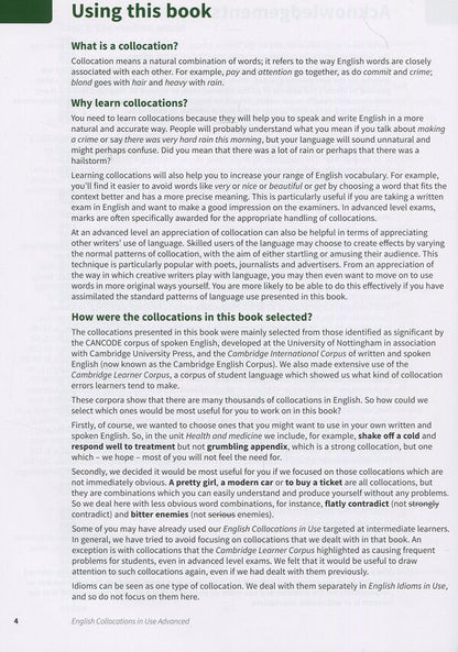 English Collocations In Use. Advanced Book With Answers Michael McCarthy, Felicity O'Dell / Майкл Маккарти, Фелисити О'Делл 9781316629956-6