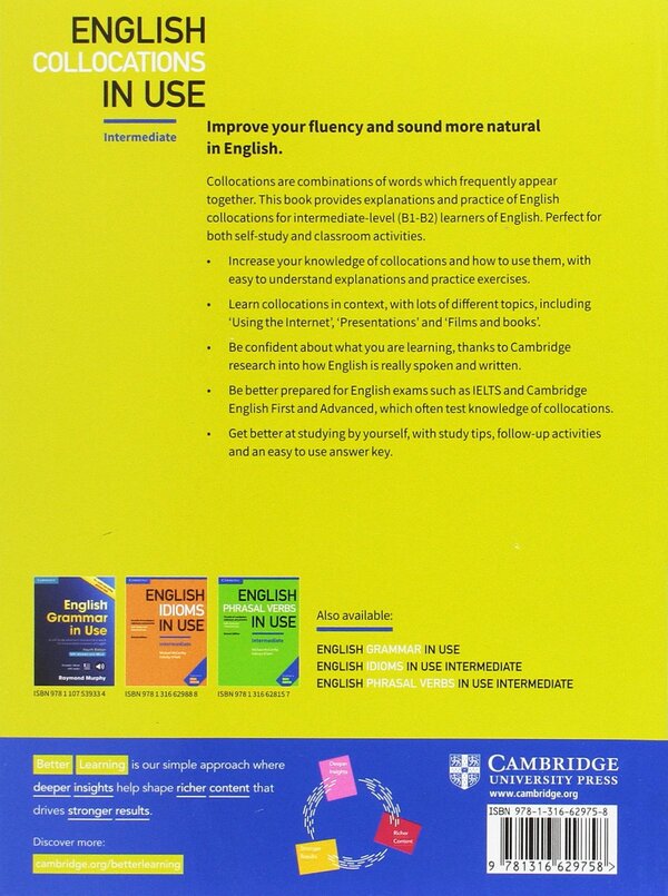 English Collocations In Use Intermediate Michael McCarthy, Felicity O'Dell / Майкл Маккарти, Фелисити О'Делл 9781316629758-2