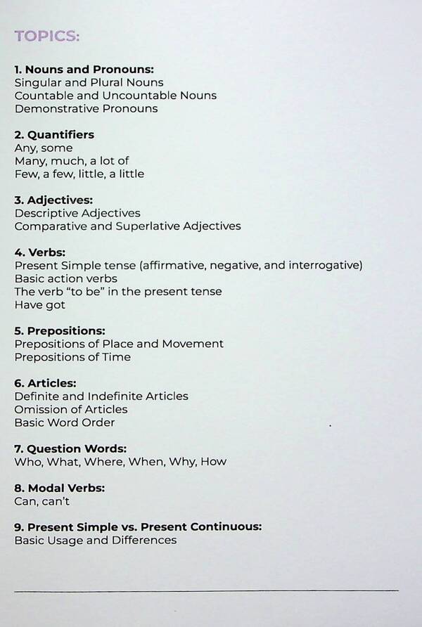 English Grammar Book. Workbook For Learning English Grammar. Part 1 (A1-A2) / Author not specified Does not apply-6