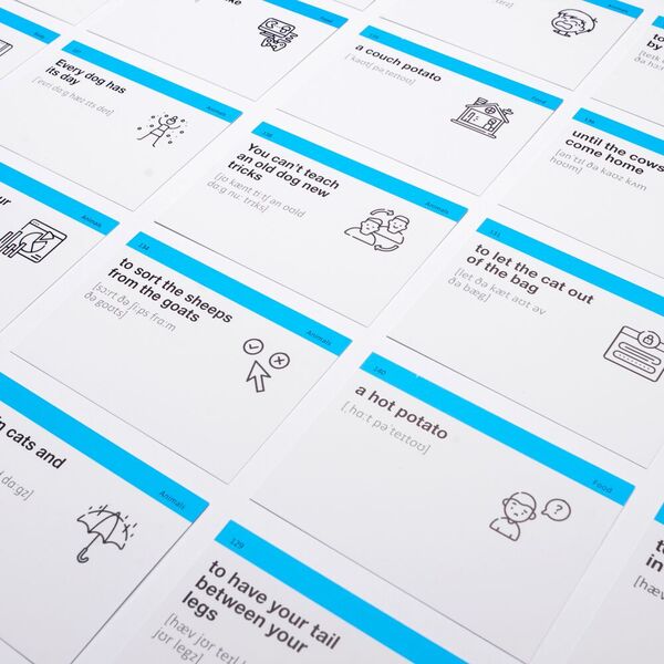 English Idioms. Flashcards for learning English words / English Idioms. Карточки для изучения английских слов  9786177702428-5