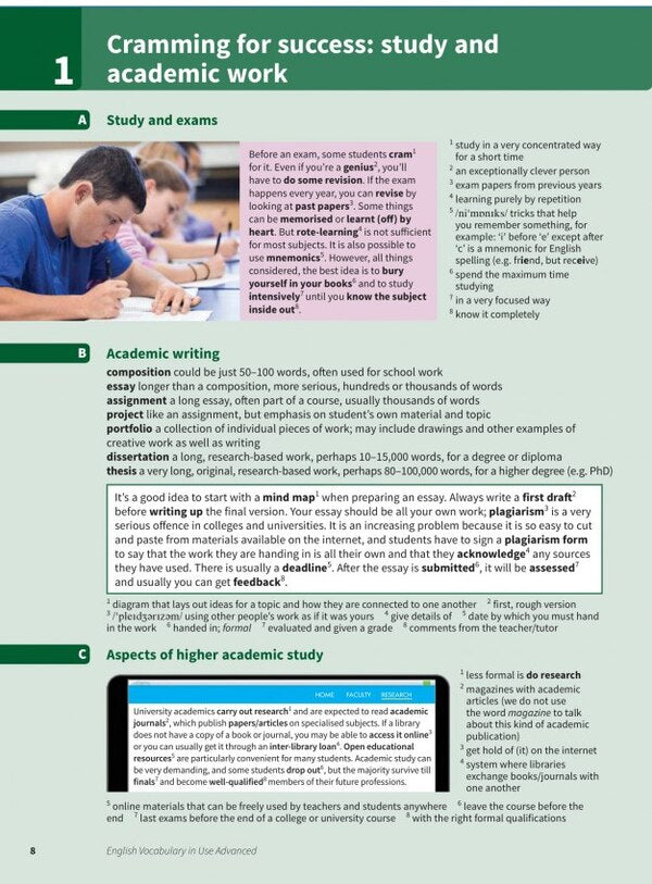 English Vocabulary In Use. Advanced Book With Answers. Vocabulary Reference And Practice Michael McCarthy, Felicity O'Dell / Майкл Маккарти, Фелисити О'Делл 9781316631171-3