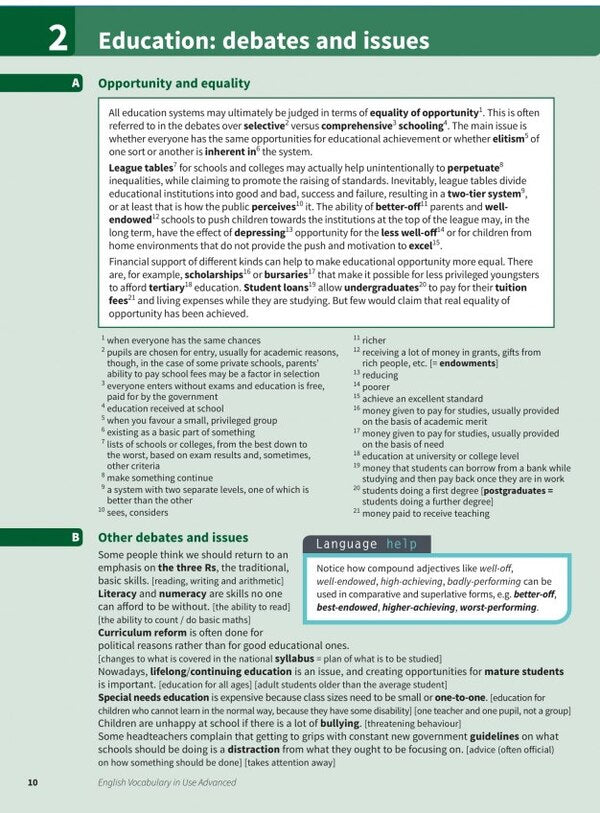 English Vocabulary In Use. Advanced Book With Answers. Vocabulary Reference And Practice Michael McCarthy, Felicity O'Dell / Майкл Маккарти, Фелисити О'Делл 9781316631171-5