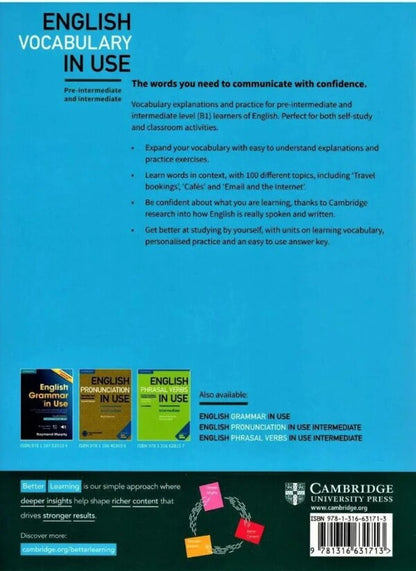 English Vocabulary In Use. Pre-Intermediate & Intermediate Stuart Redman / Стюарт Редман 97813166317130-2