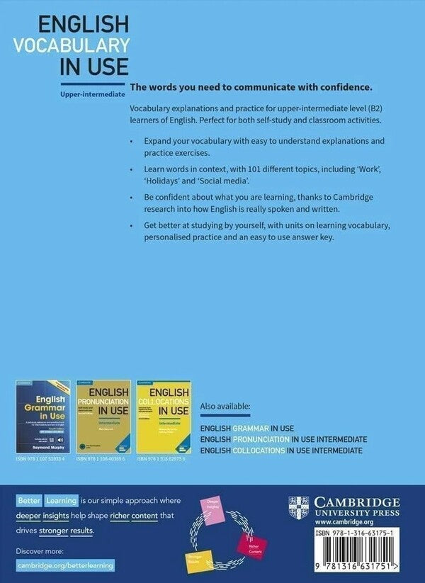 English Vocabulary In Use. Upper-Intermediate Michael McCarthy, Felicity O'Dell / Майкл Маккарти, Фелисити О'Делл 97813166317510-2