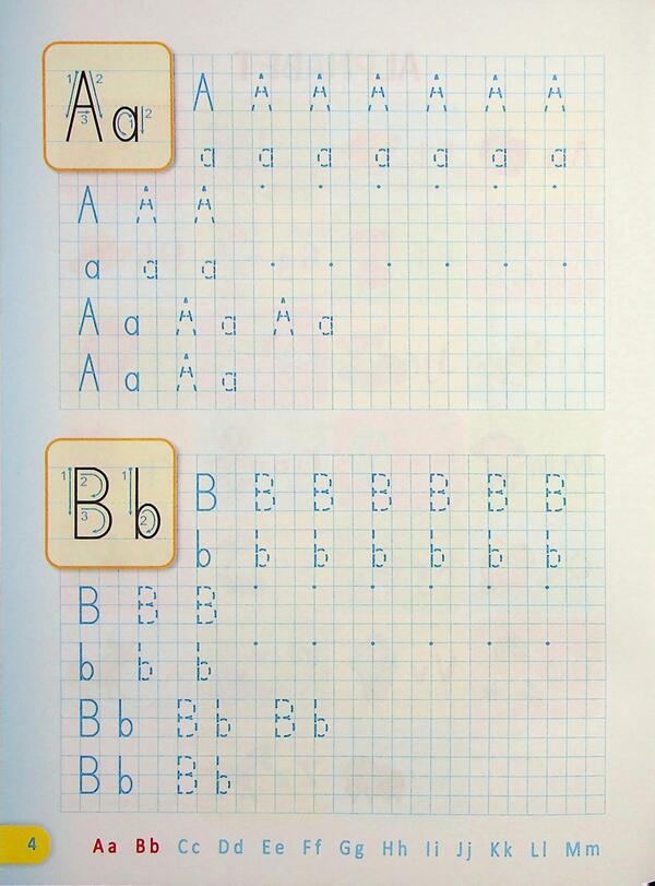 English color alphabet. Writing notebook for 1 class. Semi -printed letters / Англійська кольорова абетка. Зошит з письма для 1 класу. Напівдруковані літери Оксана Косован, Надежда Витушинская 9789660741645-3