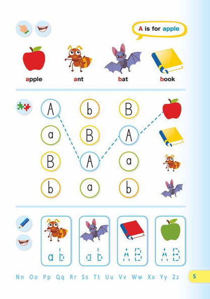 English color alphabet. Writing notebook for 1st grade. Semi-printed letters / Англійська кольорова абетка. Зошит з письма для 1 класу. Напівдруковані літери Надежда Витушинская, Оксана Косован 978-966-07-3284-1-4