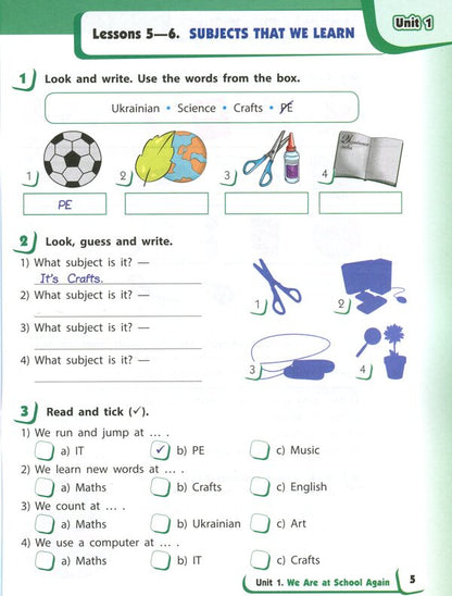 English language. 3rd grade The worker goes to the Start Up! / Англійська мова. 3 клас. Робочий зошит до підручника Start Up! Оксана Павличенко 978-617-09-6617-9-6