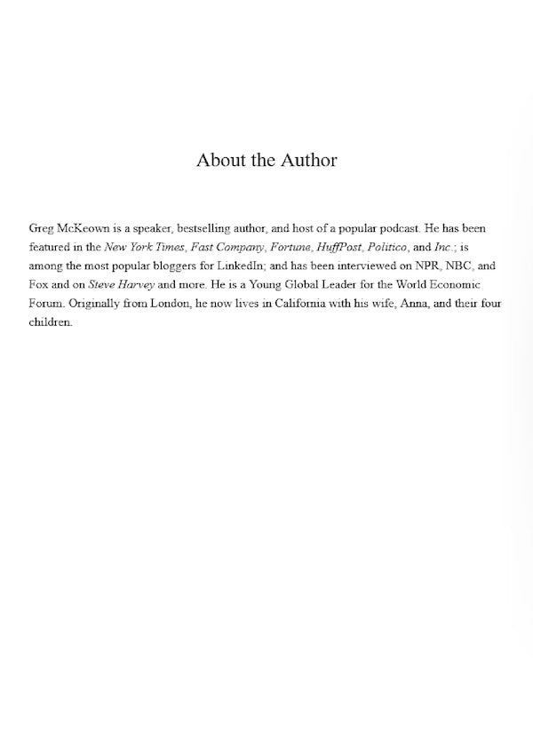 Essentialism. The Disciplined Pursuit of Less (Essentialism to my original) / Essentialism. The Disciplined Pursuit of Less (Есенціалізм мовою оригіналу) Грег МакКеон 9780753555163-5