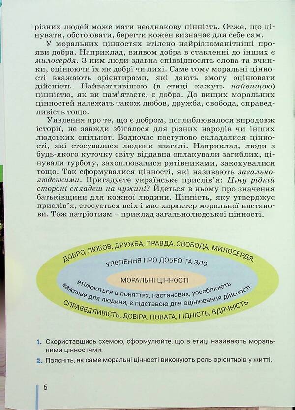 Ethics. 6th grade Textbook / Етика. 6 клас. Підручник Оксана Данилевская 9789669453846-5