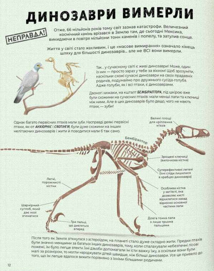 Everything You Know About Dinosaurs Is Wrong! - Усе, що ти знаш про динозаврв,  неправда! Nick Crampton - Нк Крамптон 9786178076047-4