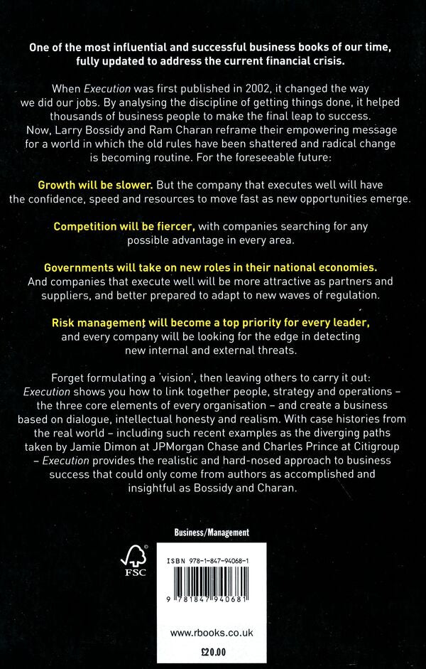 Execution. The Discipline Of Getting Things Done Revised Edition Ram Charan, Larry Bossidy, Charles Burke - Рэм Чаран, Ларри Боссиди, Чарльз Берк 9781847940681-2