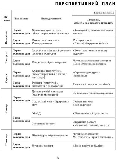 Expanded calendar plan. Middle age. SUMMER / Розгорнутий календарний план. Середній вік. ЛІТО Светлана Ванжа 9786170989017-5