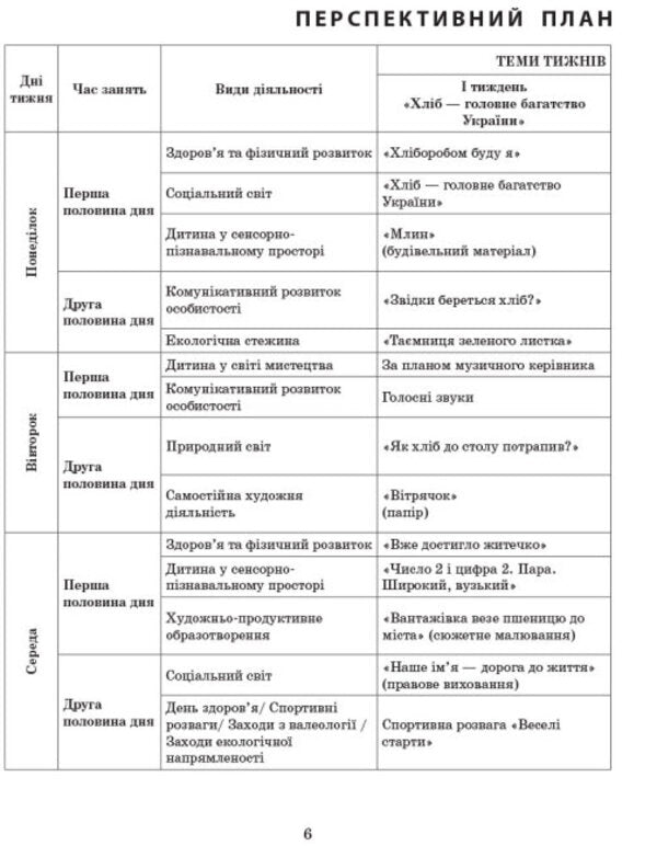 Expanded calendar plan. October. Older age / Розгорнутий календарний план. Жовтень. Старший вік Светлана Ванжа, Т. Федюшина 9786170974778-6