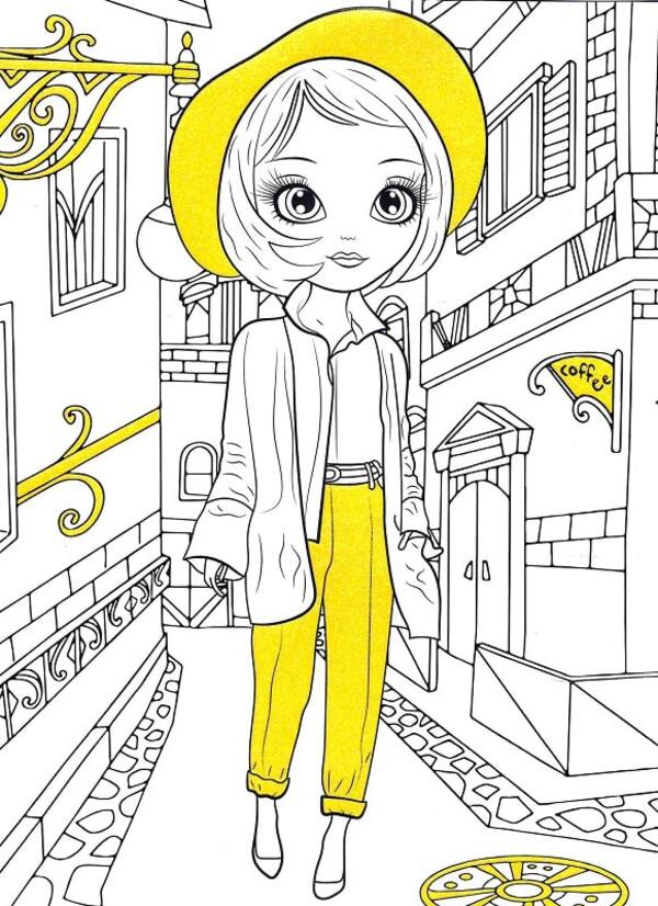 FASHION GIRLS. Coloring. Drawings with sequins. +60 stickers / FASHION GIRLS. Розфарбовка. Малюнки з блискітками. +60 наліпок  9786172107426-5