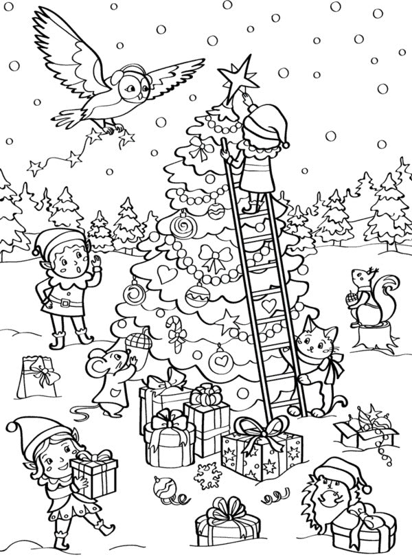 Fairytale Christmas (Coloring Page). Letter To Santa Claus (Set Of 2 Books) / Казкове Різдво (розмальовка). Лист Санта Клаусу (комплект із 2 книг) / Author not specified 9786178008154-5