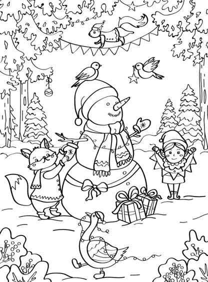 Fairytale Christmas (Coloring Page). Letter To Santa Claus (Set Of 2 Books) / Казкове Різдво (розмальовка). Лист Санта Клаусу (комплект із 2 книг) / Author not specified 9786178008154-6