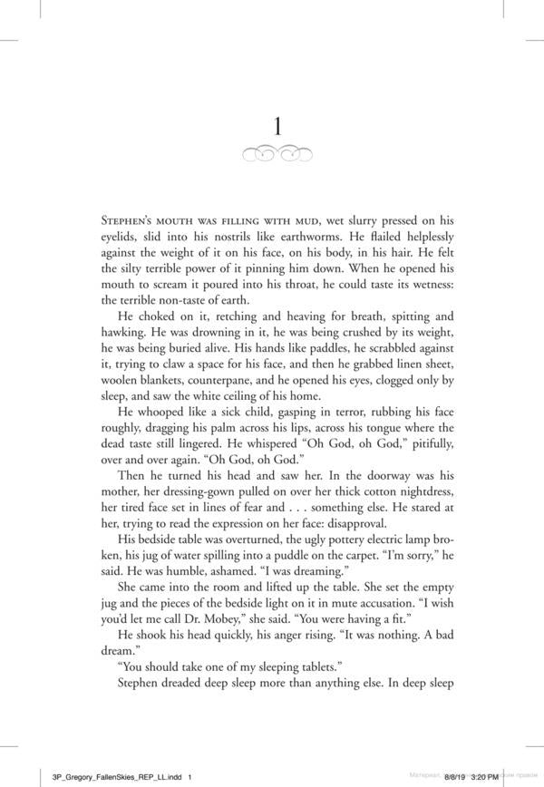 Fallen Skies / Fallen Skies Филиппа Грегори 9780007233069-3