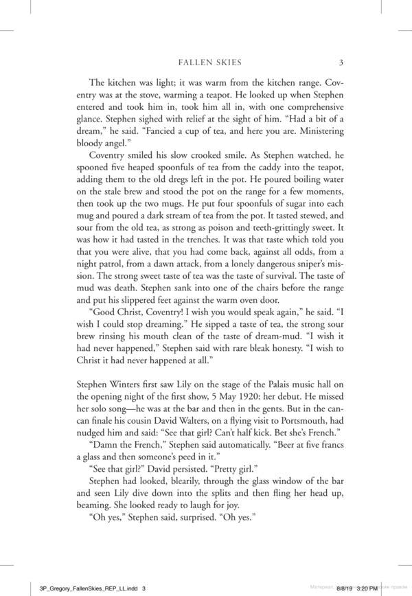 Fallen Skies / Fallen Skies Филиппа Грегори 9780007233069-5