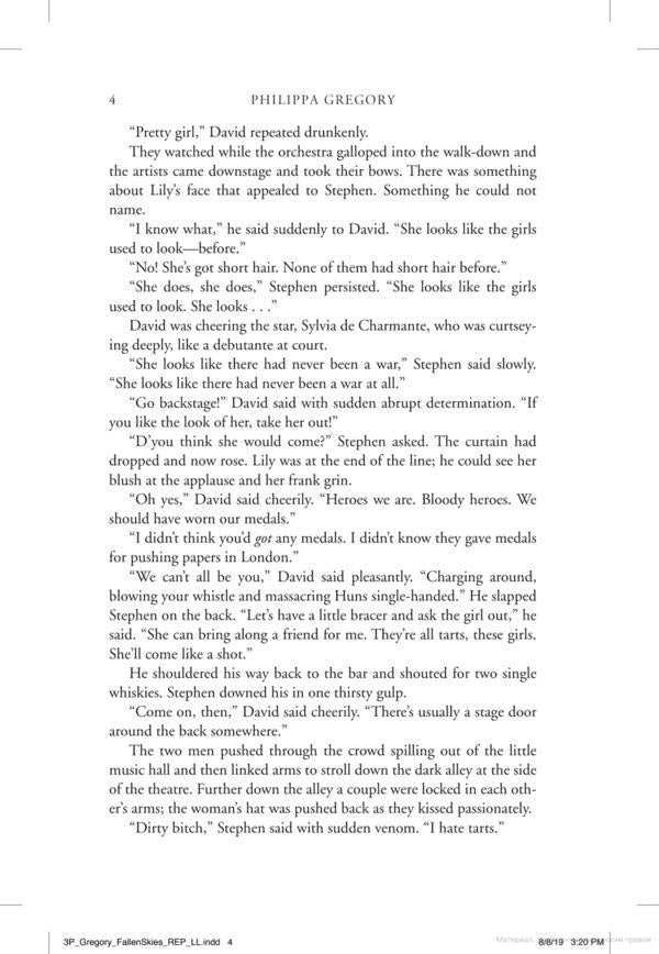 Fallen Skies / Fallen Skies Филиппа Грегори 9780007233069-6