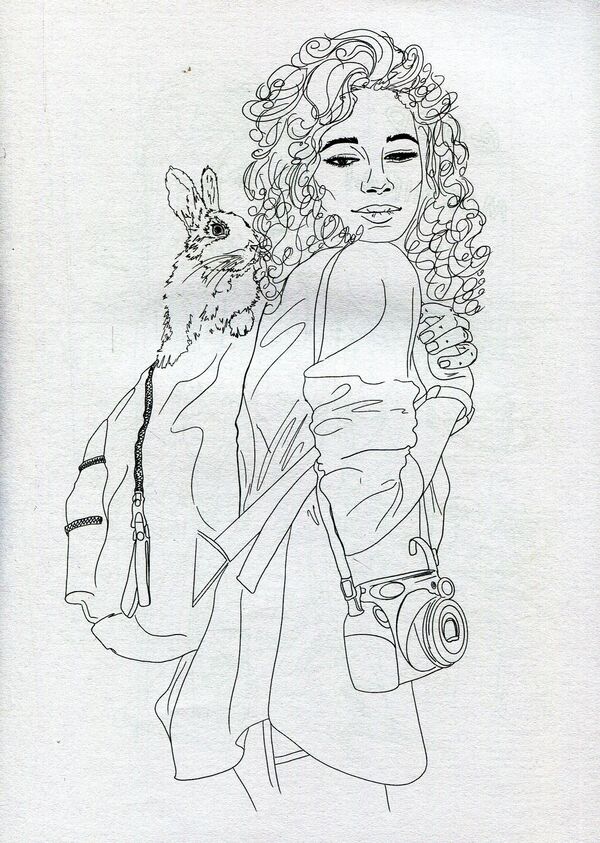 Fashion girl. Coloring book for girls / Fashion girl. Розмальовка для дівчат  978-617-78650-8-6-5