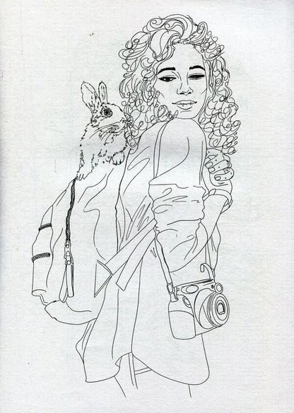 Fashion girl. Coloring book for girls / Fashion girl. Розмальовка для дівчат  978-617-78650-8-6-5