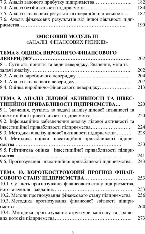 Financial analysis / Фінансовий аналіз  978-611-01-1029-7-5