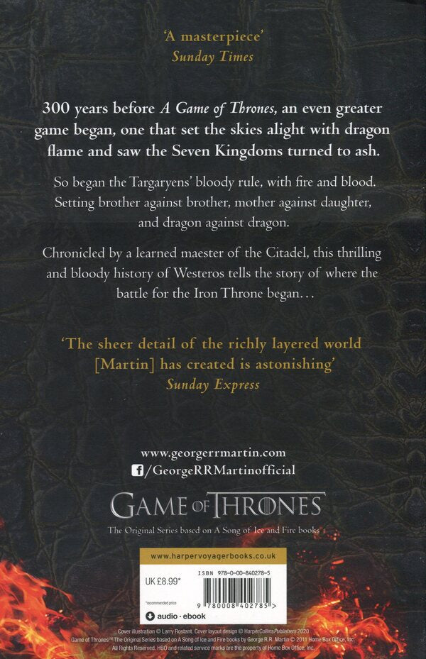 Fire And Blood George R. R. Martin / Джордж Р. Р. Мартин 9780008402785-2