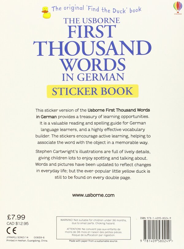 First 1000 Words in German. Sticker Book / First 1000 Words in German. Sticker Book  9781409580249-2
