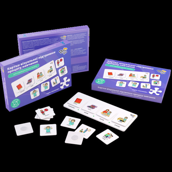 Flashcards With Icons For Learning, Individual Set On Velcro With A Tablet / Картки з піктограмами для навчання, індивідуальний набір на липучках з планшетом / Author not specified 9789669788597-2