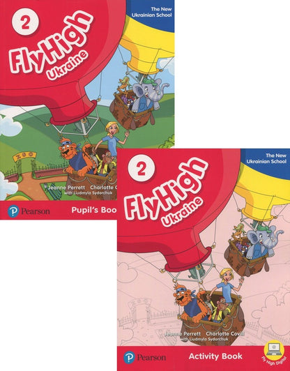 Fly High 2 (Set Of 2 Books) Jeanne Perrette, Charlotte Coville, Lyudmila Sidorchuk / Жанна Перретт, Шарлотт Ковилл, Людмила Сидорчук 9788378827238,9788378827252-1