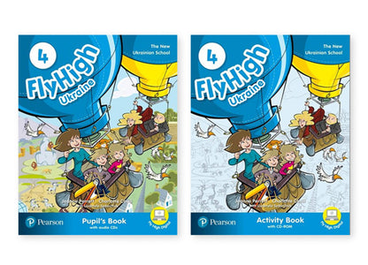 Fly High 4 (Set Of 2 Books) Jeanne Perrett, Charlotte Koville, Lyudmila Sidorchuk / Жанна Перретт, Шарлотта Ковилл, Людмила Сидорчук 9788378827313,9788378827337-1