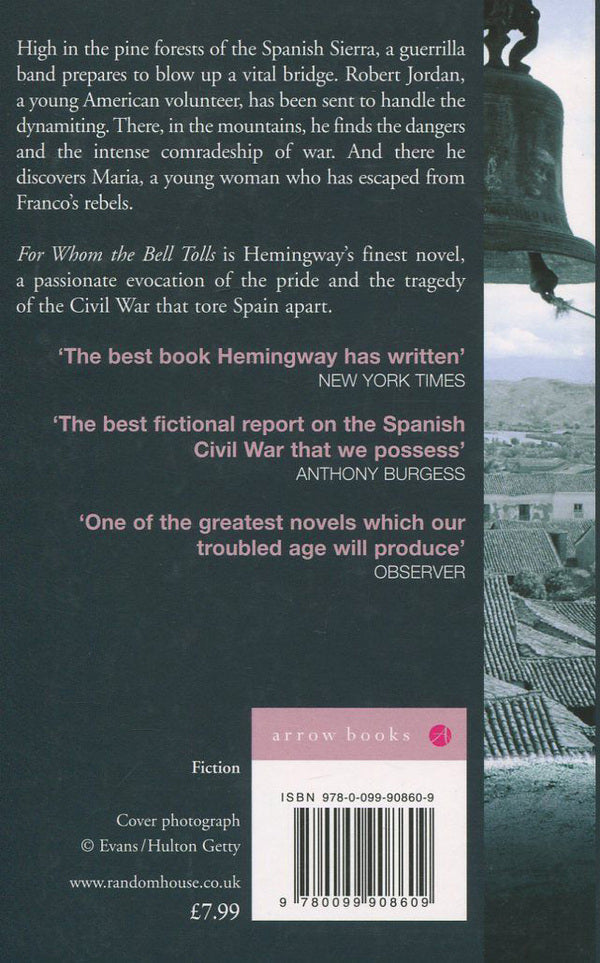 For Whom The Bell Tolls Ernest Hemingway - Эрнест Хемингуэй 9780099908609-2