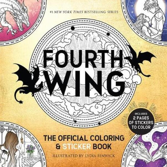 Fourth Wing: The Official Coloring & Sticker Book: Includes 2 Pages Of Stickers To Color Lydia Fenwick / Лидия Фенвик 9780486856278-1