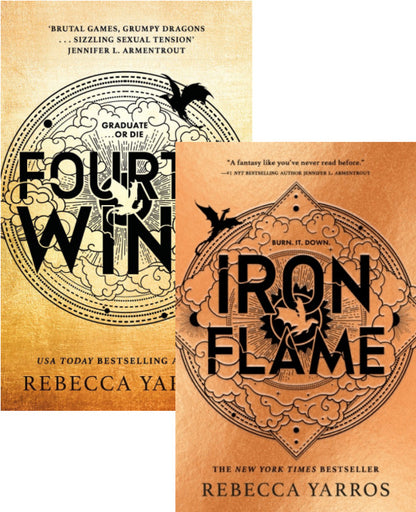 Fourth Wing and Iron Flame (set of 2 books) / Fourth Wing і Iron Flame (комплект із 2 книг) Ребекка Яррос 9780349437002, 9780349437033-1