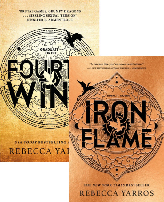 Fourth Wing and Iron Flame (set of 2 books) / Fourth Wing і Iron Flame (комплект із 2 книг) Ребекка Яррос 9780349437002, 9780349437033-1