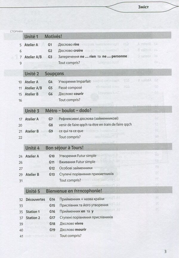 French. Grammar guide. 7th grade / Французька мова. Граматичний посібник. 7 клас Татьяна Голуб 978-617-7198-42-9-3