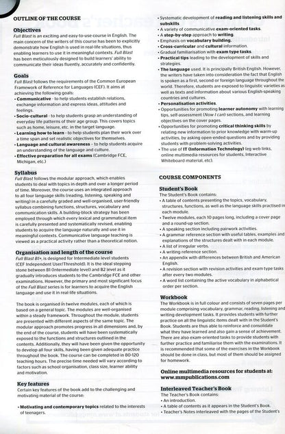 Full Blast! B1+. Teacher's Book Esther Wojcicki, Marileni Malkogianni / Эстер Войджицки, Марилени Малкогианни 9789605095222-4