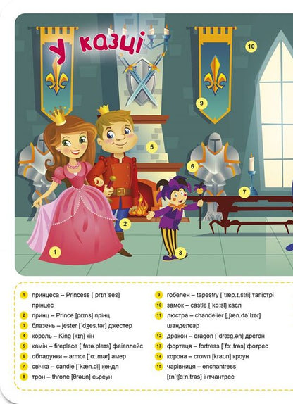 Funny English. In a fairy tale (+186 stickers) / Funny English. У казці (+186 наліпок) Анастасия Фисина 978-966-939-603-7-3