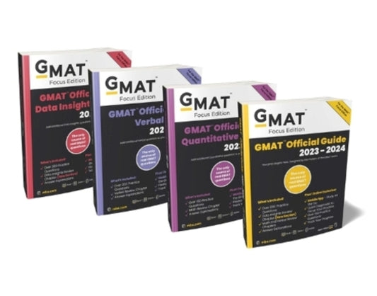 GMAT Official Guide 2023-2024 Bundle, Focus Edition: Includes GMAT Official Guide, GMAT Quantitative Review, GMAT Verbal Review, And GMAT Data Insights Review + Online Question Bank GMAC Graduate Admissions Council - GMAC Совет по приему в высшие учебные заведения 9781394187751-1