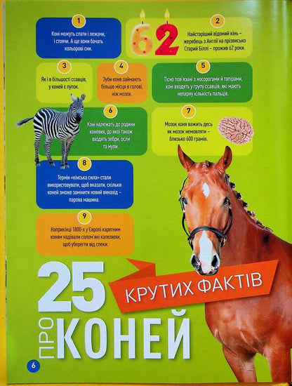 Gallop! 100 Interesting Facts About Horses / Галопом! 100 цікавих фактів про коней Kitson Yazynka / Лист Кітсона 9786171600430-4