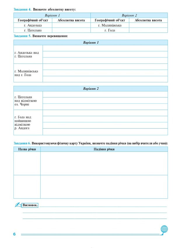 Geographical space of the earth. 11th grade. Practicum / Географічний простір землі. 11 клас. Практикум  978-966-10-6778-2-5