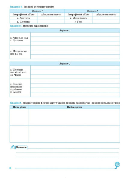 Geographical space of the earth. 11th grade. Practicum / Географічний простір землі. 11 клас. Практикум  978-966-10-6778-2-5