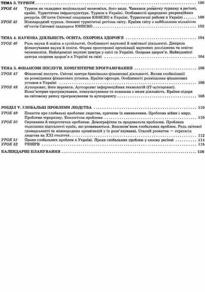 Geography. Grade 9. Ukraine and the world economy / Географія. 9 клас. Україна і світове господарство Галина Довгань 9786170030634-6