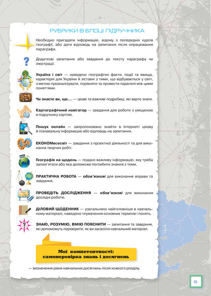 Geography. Textbook. Grade 9 / Географія. Підручник. 9 клас Александр Надтока 978-617-7485-15-4-5