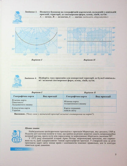 Geography. Ukraine In The World, Nature, Population. Grade 8. Practical Work According To S. Kobernik And Others - Географя. Украна у свт, природа, населення. 8 клас. Практичн роботи за програмою С. Кобернк та н. Evdokia Schvets, Olga Varakuta - вдокя Швець, Ольга Варакута 9789660743762-5