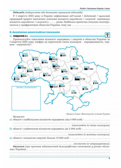 Geography 9Th Grade Practicum - Географя 9 клас Практикум Igor Vytenko, Halyna Dumanskaya - гор Втенко, Галина Думанська 9789664965795-4